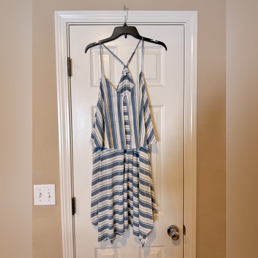 William Rast Blue and White Striped Dress